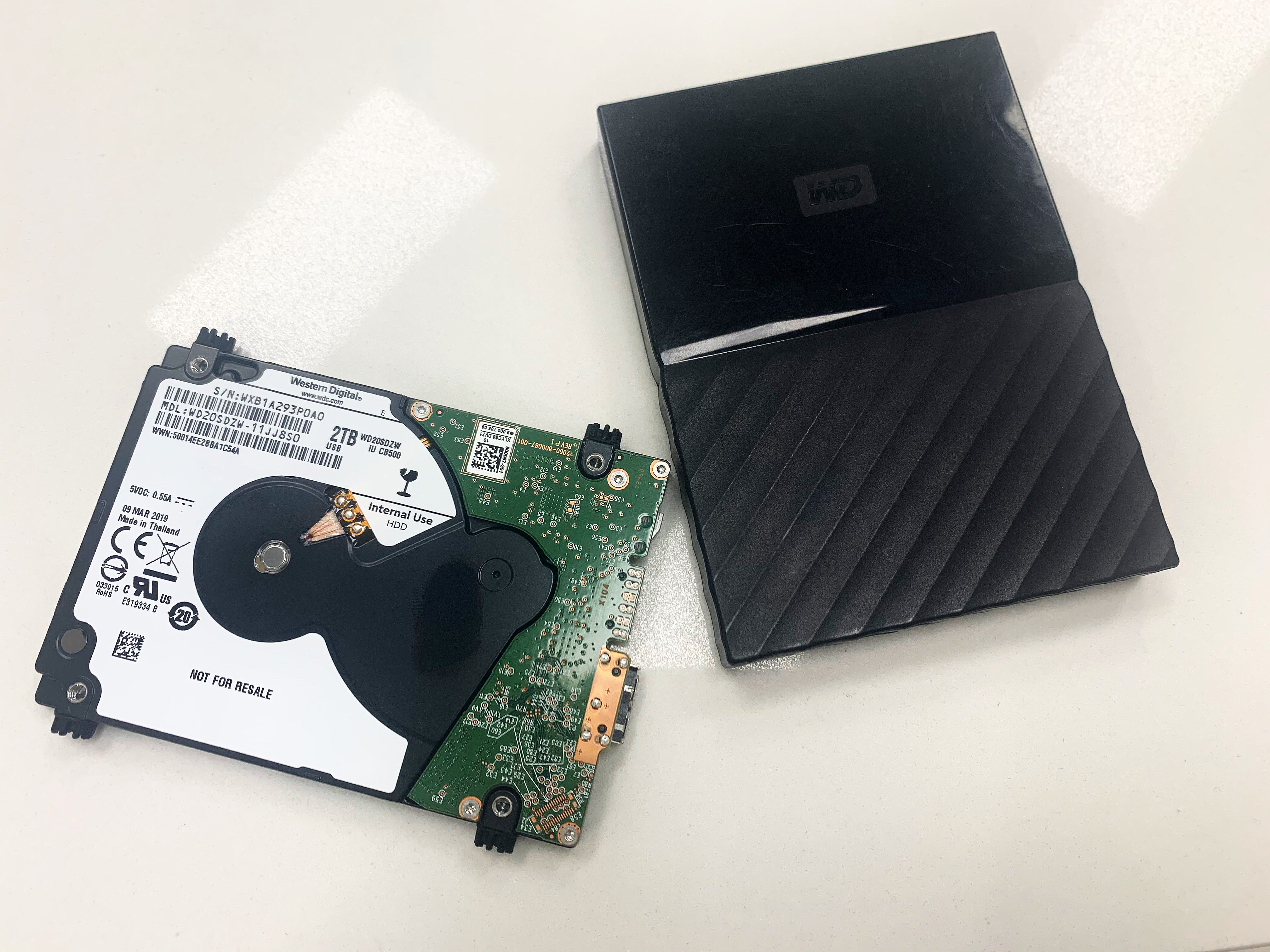 11jw8s0 parts for Data Recovery WD 20 smzw Pièces de rechange Données sauvetage DCM DCX date 