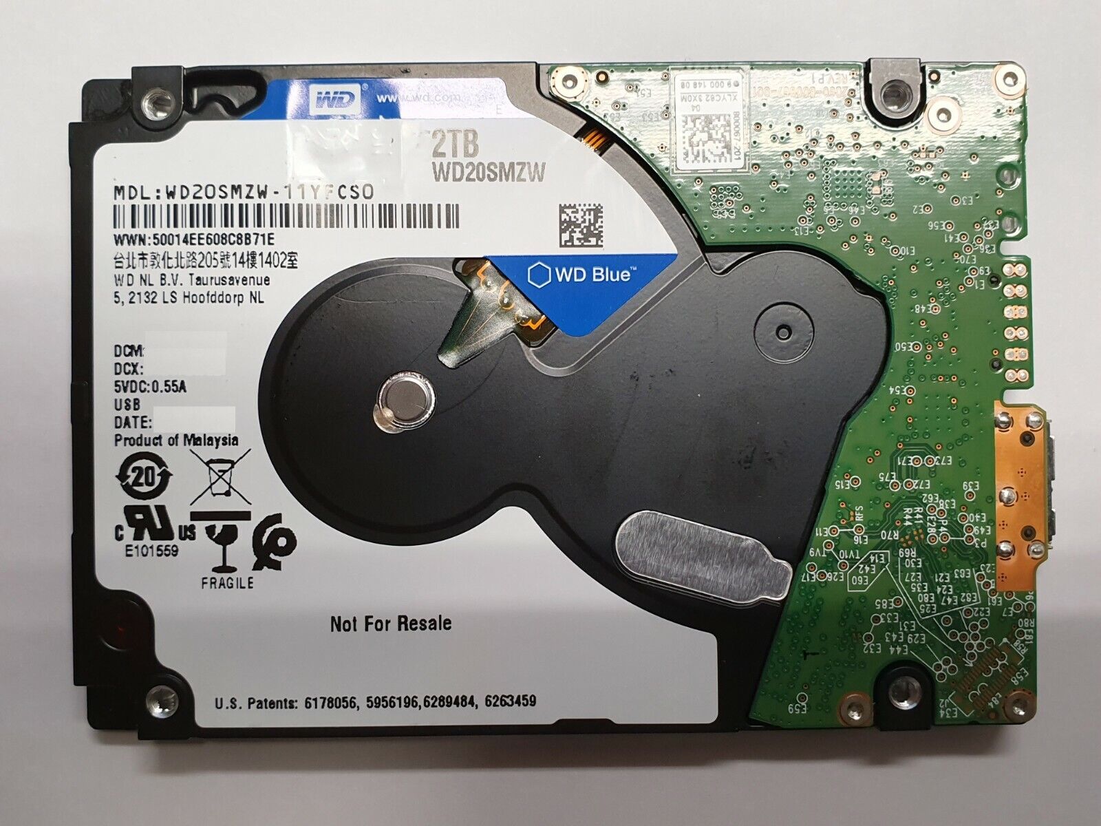 Western Digital Data Recovery (WD20SMZW-11YFCS0)